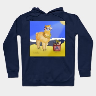 Llama ready to go for a swim Hoodie